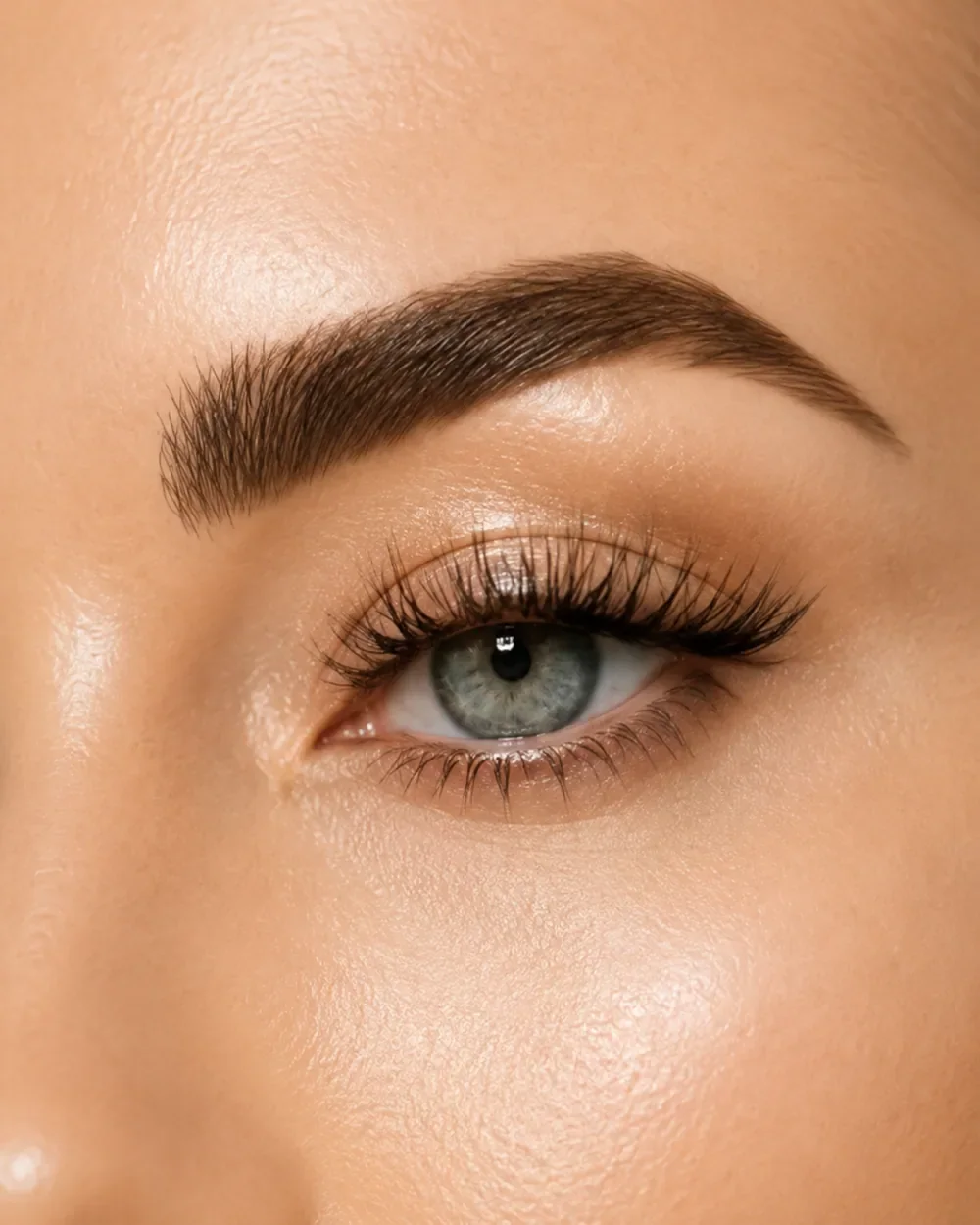 Extension de cils et regard structuré